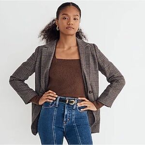 MADEWELL | Larsen Blazer in Hawsell Plaid